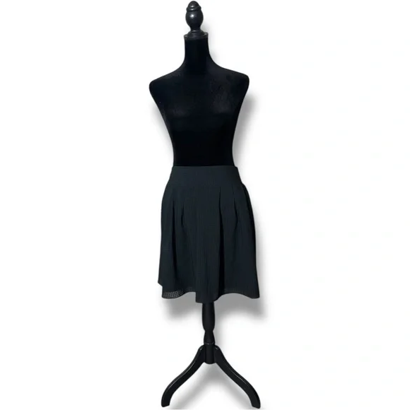 A New Day NWT XL Ebony Fully Lined High Wide Waistband Fit and Flare Mini Skirt - Picture 5 of 15